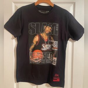 Mitchell & Ness Black Allen Iverson 76ers Graphic Tee
